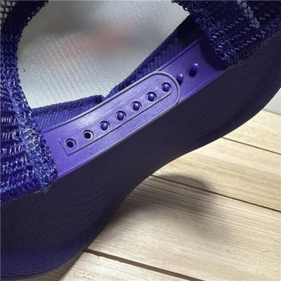 Vintage NASCAR Daytona Racing Trucker Hat Purple Mesh Snapback 80s Cap Car Fans - Picture 6 of 6